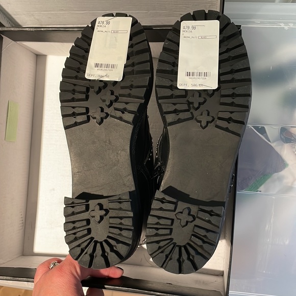 Design Lab Black Moria BNWT Moto Boots Womens 7 - Picture 6 of 6